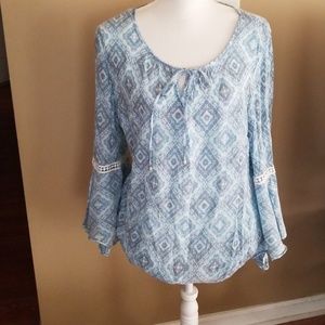AB Studio Top XL Bell Sleeves